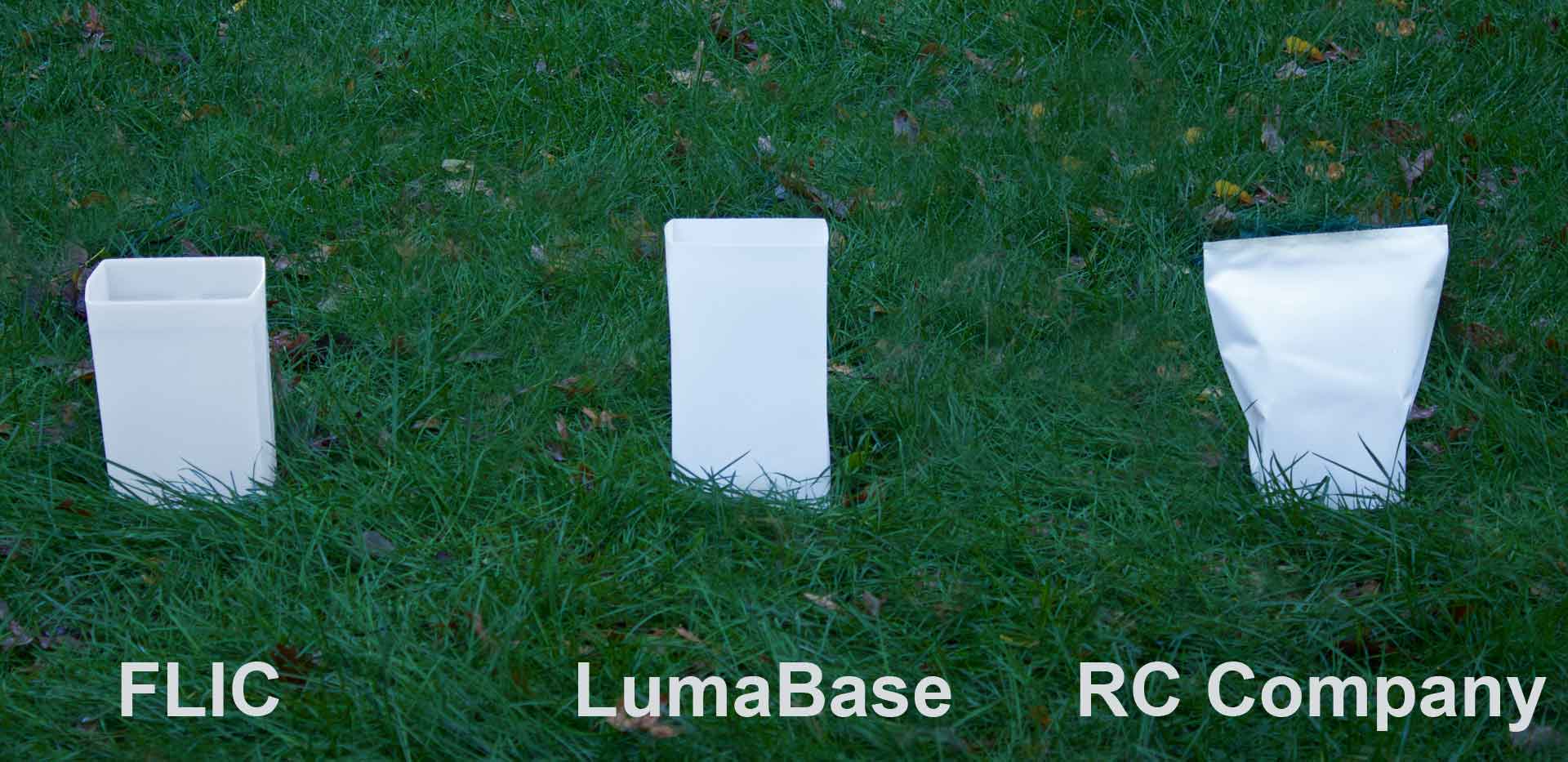Compare luminaries in daylight